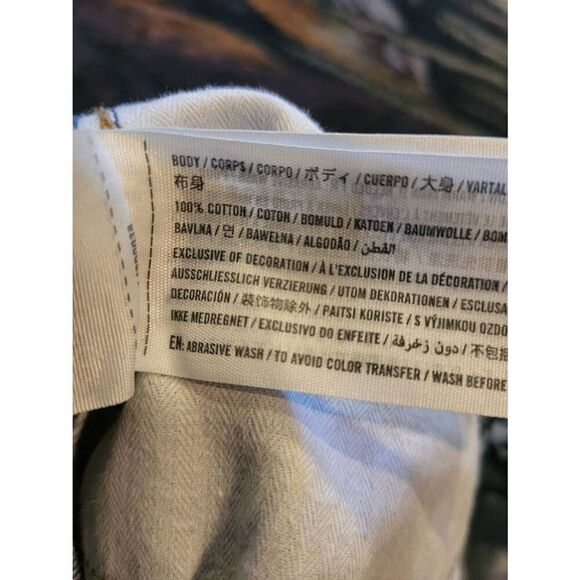 Abercrombie & Fitch Shorts Women's 00 Blue Denim High Rise Cutoff Distressed - Picture 4 of 4